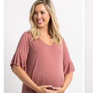 Pinkblush Tops - Pinkblush Mauve V-Neck Top Pinkblush Tops - Pinkblush Mauve V-Neck Top